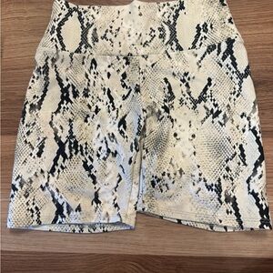 Women's Skatie Snake Print biker Shorts